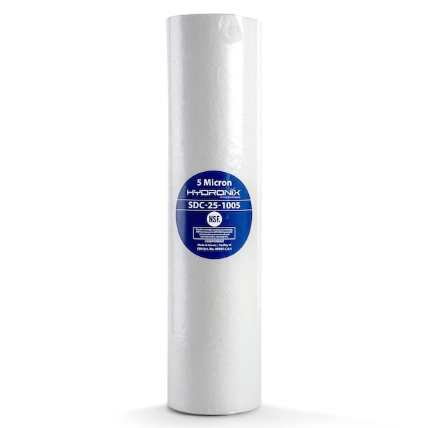 Hydroscientific HYDRONIX NSF SEDIMENT FILTER 2.5 X 9 7/8 , 5M, 40PK SDC-25-1005 - main